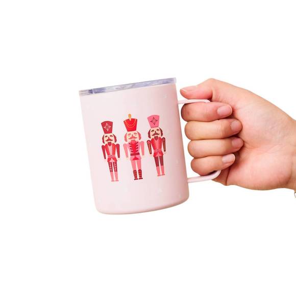 NEW THE DARLING EFFECT holiday insulated mugs in nutcracker - Picture 3 of 4